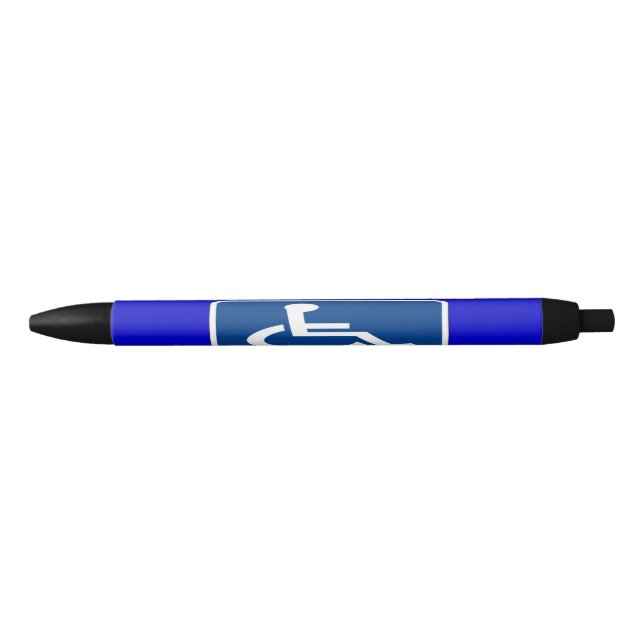 Disabled Handicapped Veteran Black Ink Pen (Front)