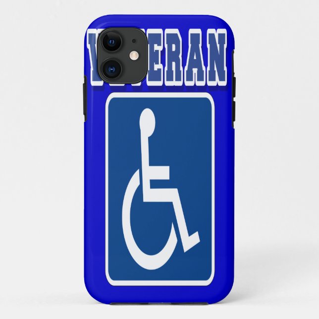 Disabled Handicapped Veteran Case-Mate iPhone Case (Back)