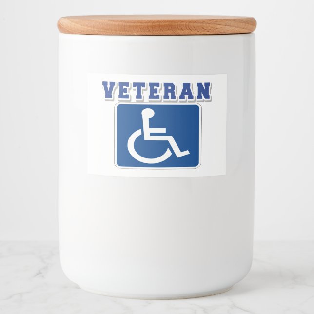 Disabled Handicapped Veteran Food Label (Front)
