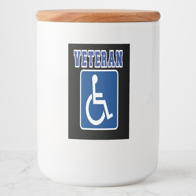 Disabled Handicapped Veteran Food Label (Front)