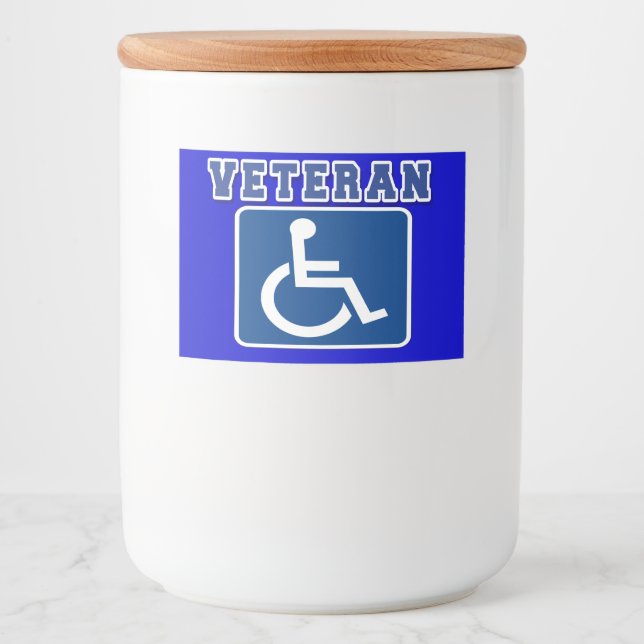 Disabled Handicapped Veteran Food Label (Front)