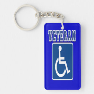 Disabled Handicapped Veteran Key Ring