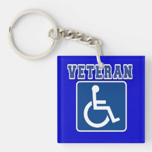 Disabled Handicapped Veteran Key Ring
