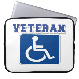 Disabled Handicapped Veteran Laptop Sleeve