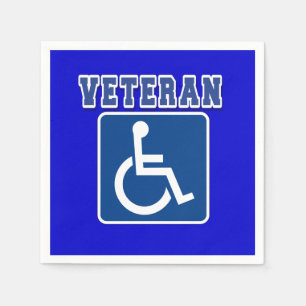 Disabled Handicapped Veteran Napkin
