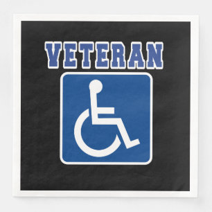 Disabled Handicapped Veteran Napkin