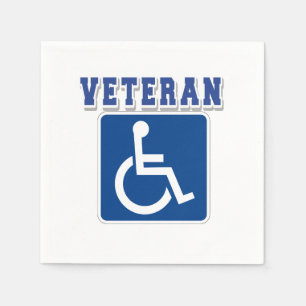 Disabled Handicapped Veteran Napkin