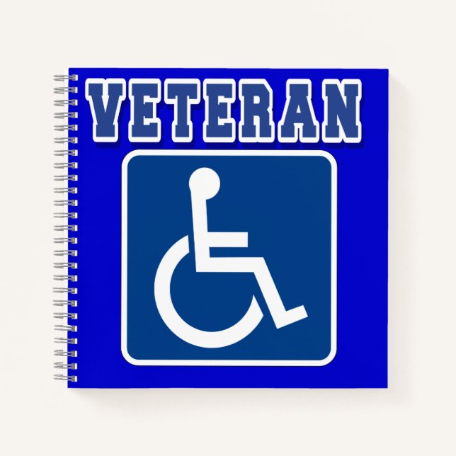 Disabled Handicapped Veteran Notebook (Front)