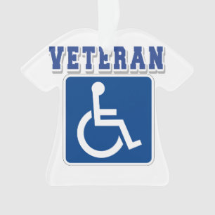 Disabled Handicapped Veteran Ornament
