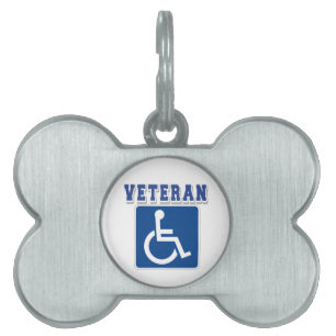 Disabled Handicapped Veteran Pet ID Tag