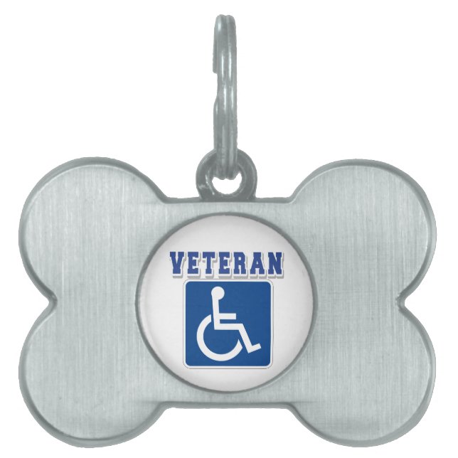 Disabled Handicapped Veteran Pet ID Tag (Front)