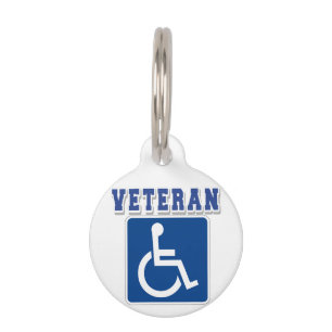 Disabled Handicapped Veteran Pet Tag