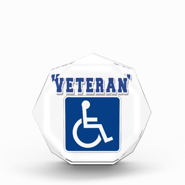 Disabled Handicapped Veteran Photo Block (Front)