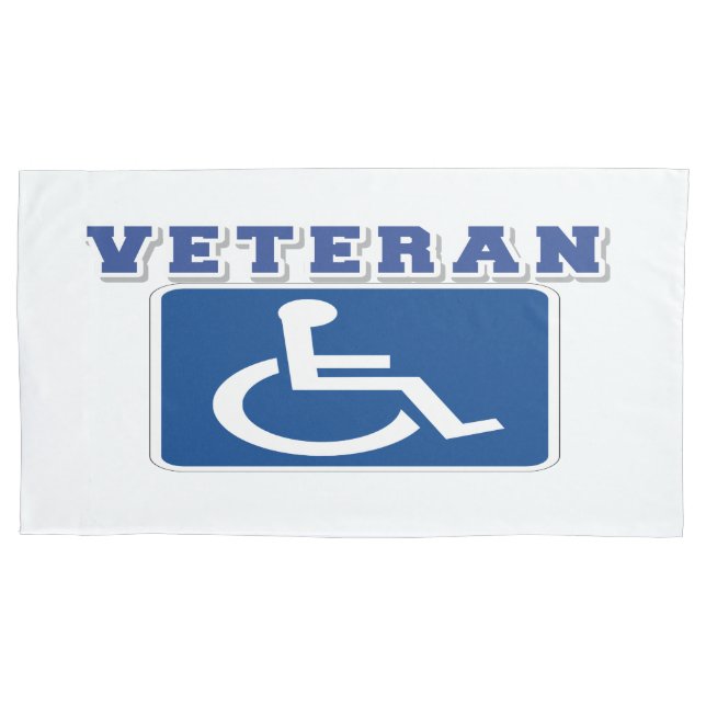 Disabled Handicapped Veteran Pillowcase (Front)
