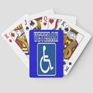 Disabled Handicapped Veteran Playing Cards