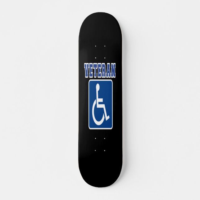 Disabled Handicapped Veteran Skateboard (Front)