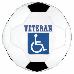 Disabled Handicapped Veteran Soccer Ball
