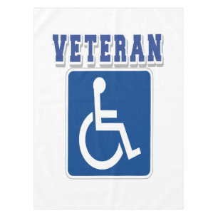 Disabled Handicapped Veteran Tablecloth