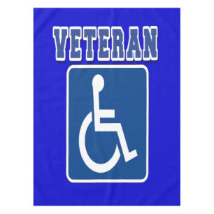 Disabled Handicapped Veteran Tablecloth