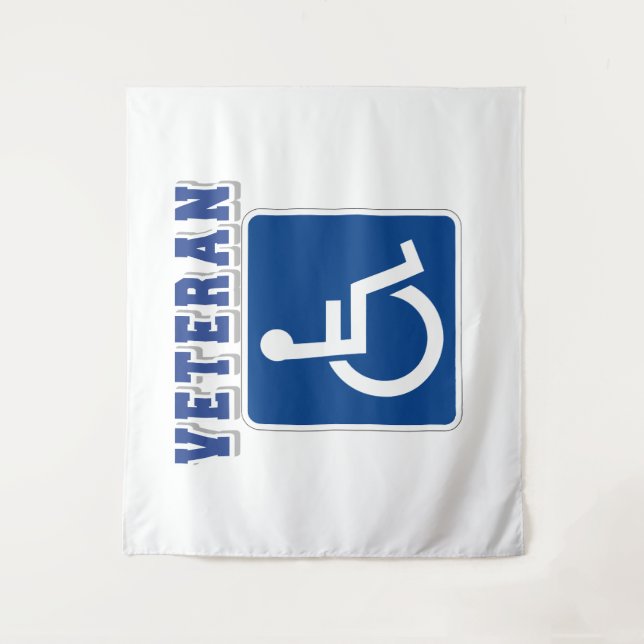 Disabled Handicapped Veteran Tapestry (Front)