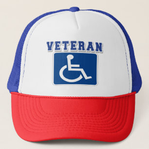 Disabled Handicapped Veteran Trucker Hat