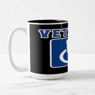 Disabled Handicapped Veteran Two-Tone Coffee Mug
