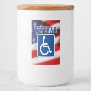 Disabled Handicapped Veteran USA Food Label