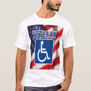 Disabled Handicapped Veteran USA T-Shirt