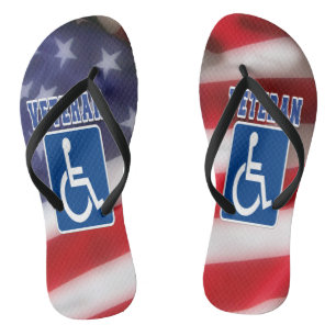 Disabled Handicapped Veteran USA Thongs