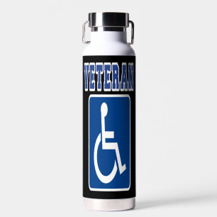 Disabled Handicapped Veteran Water Bottle