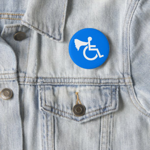 Disabled Hero 6 Cm Round Badge