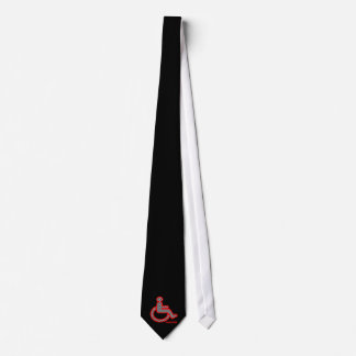 Disabled In Retro Red Tie