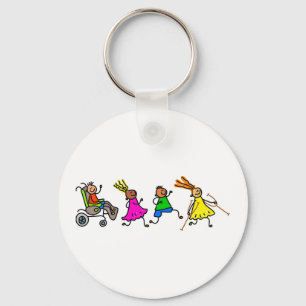 Disabled Kids Key Ring