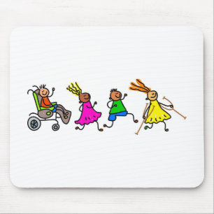 Disabled Kids Mouse Pad