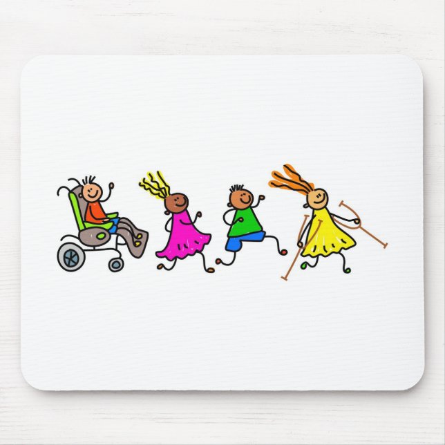 Disabled Kids Mouse Pad (Front)