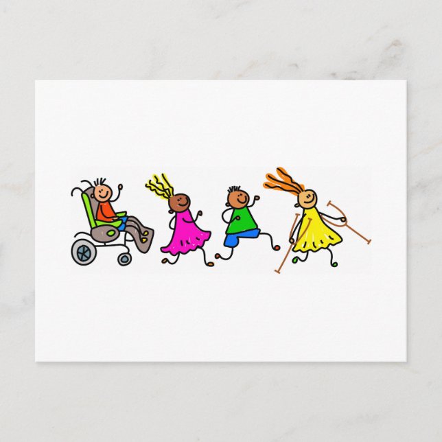 Disabled Kids Postcard (Front)