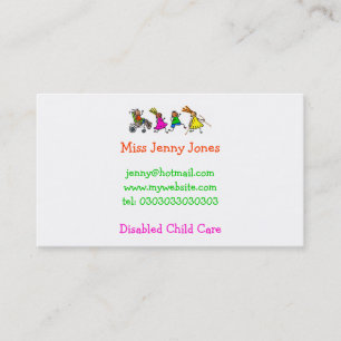 Disabled Kids, Special Needs Business Card
