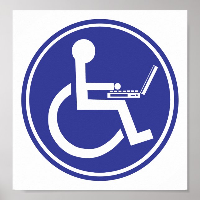 DISABLED LAPTOP POSTER (Front)