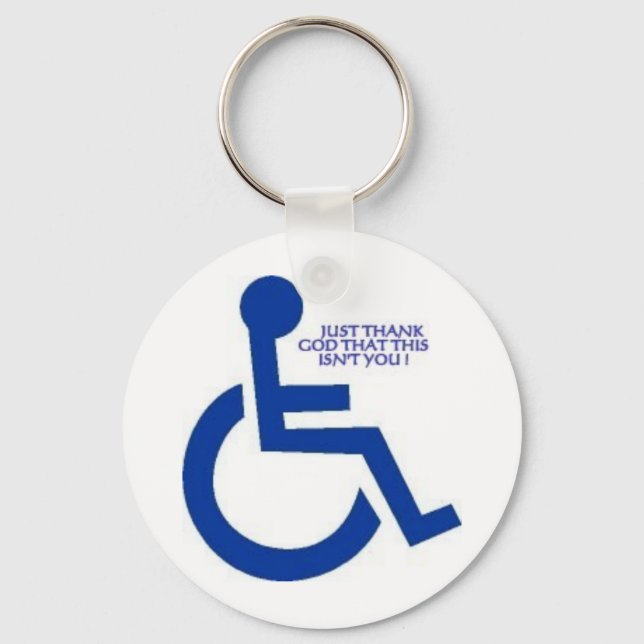 disabled sign key ring (Front)