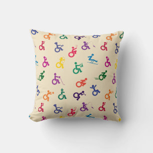 Disabled Stickman Having Fun! Cushion