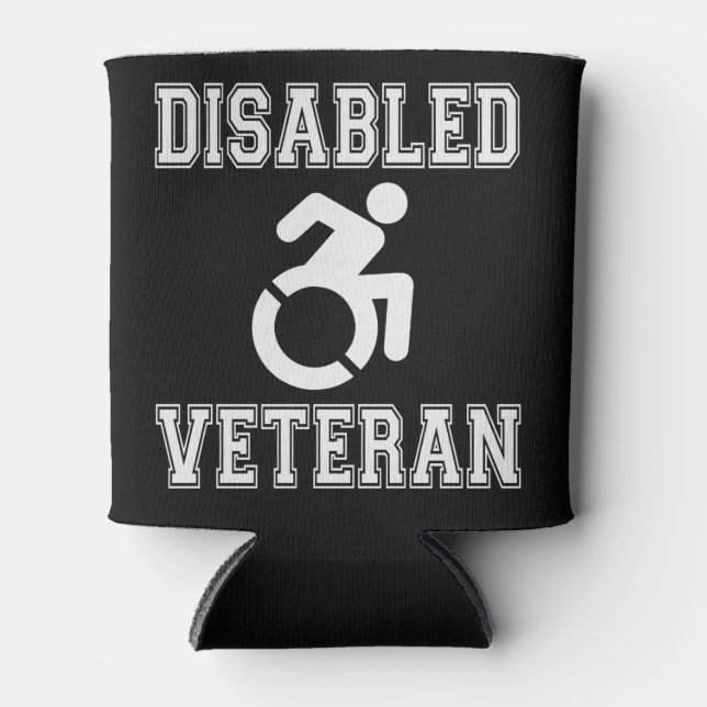Disabled Veteran Can Cooler (Front)