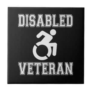 Disabled Veteran Ceramic Tile