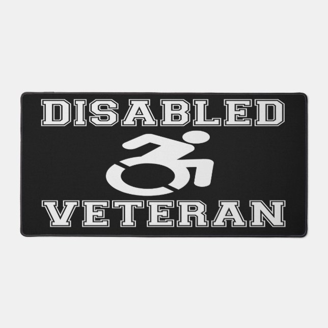 Disabled Veteran Desk Mat (Front)