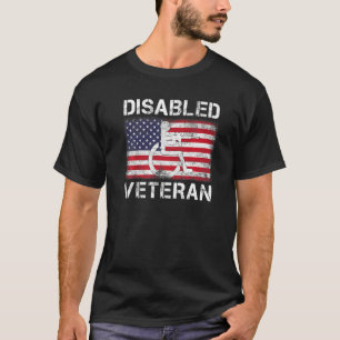Disabled Veteran For Dad Grandpa Veteran American T-Shirt
