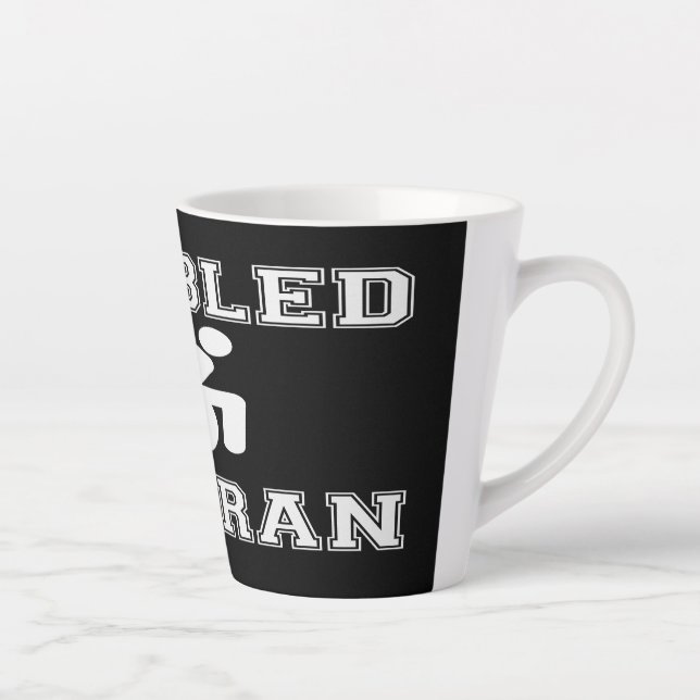 Disabled Veteran Latte Mug (Right)