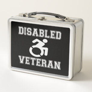 Disabled Veteran Metal Lunch Box