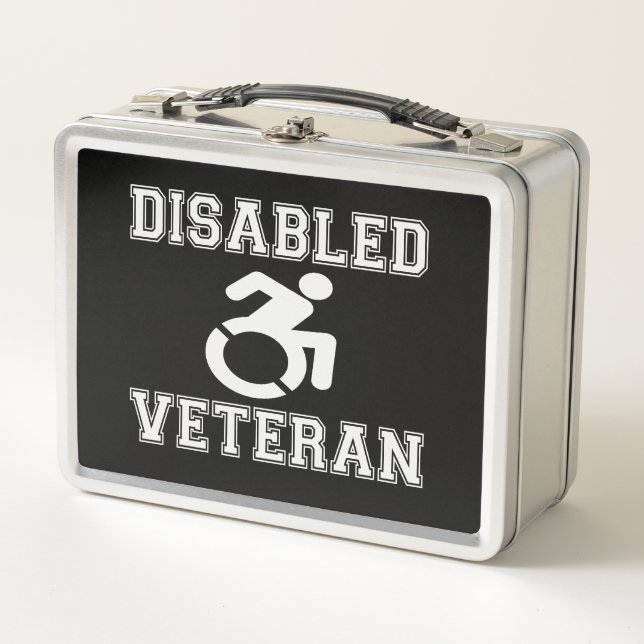 Disabled Veteran Metal Lunch Box (Front)