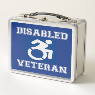 Disabled Veteran Metal Lunch Box