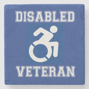 Disabled Veteran Stone Coaster