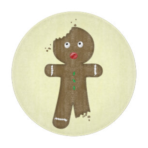 Disappearing Gingerbread Man Cutting Board